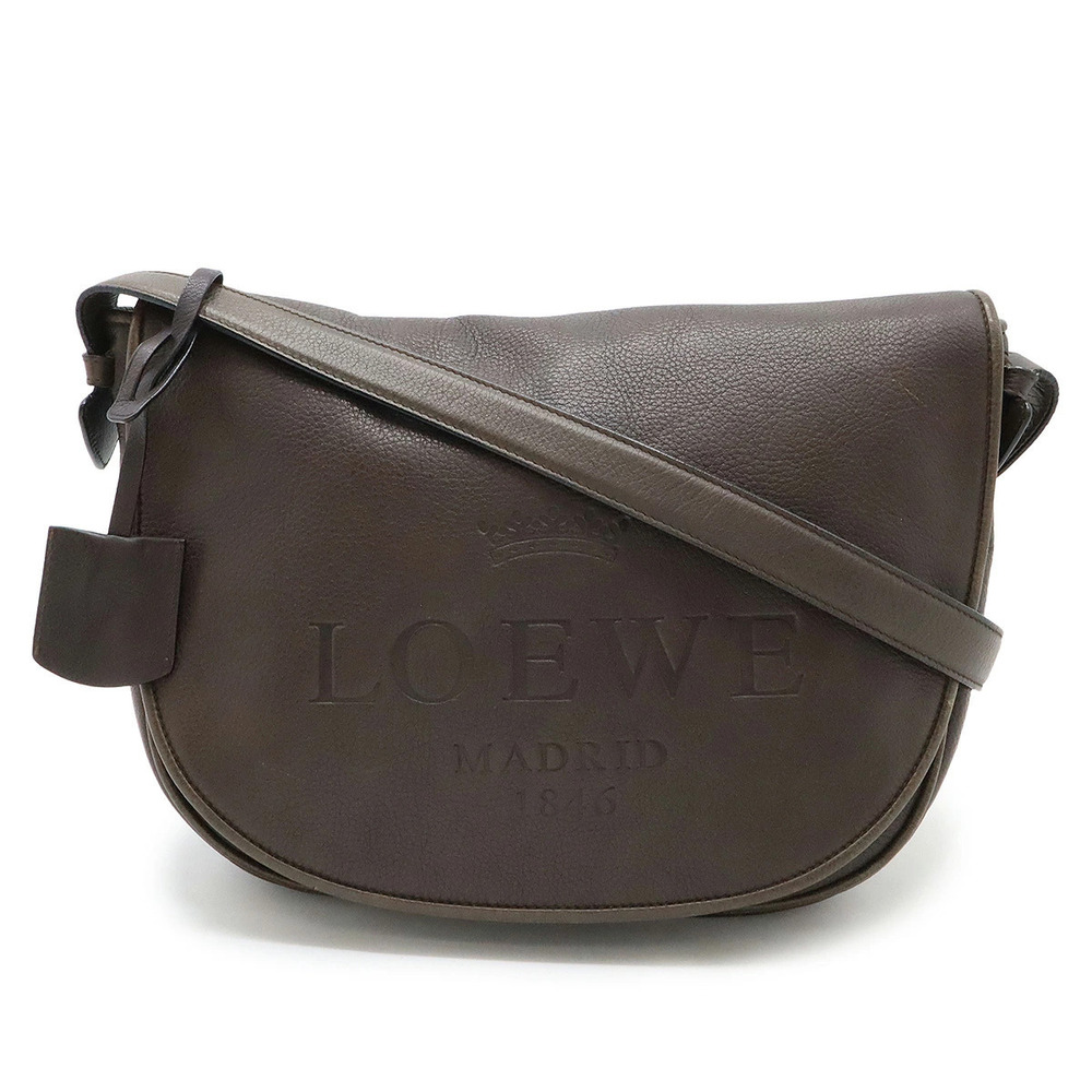 Loewe Heritage Crossbody Bag Leather Brown